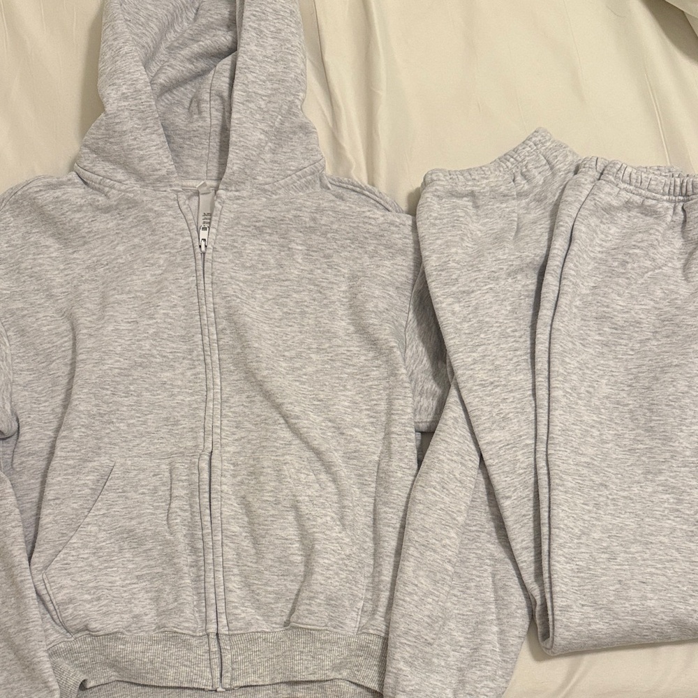 SKIMS Classic Zip Up Hoodie and Jogger